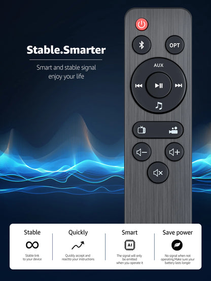 Remote Control For SAKOBS SB2122 2.1 Channel Sound Bar Home Theater System