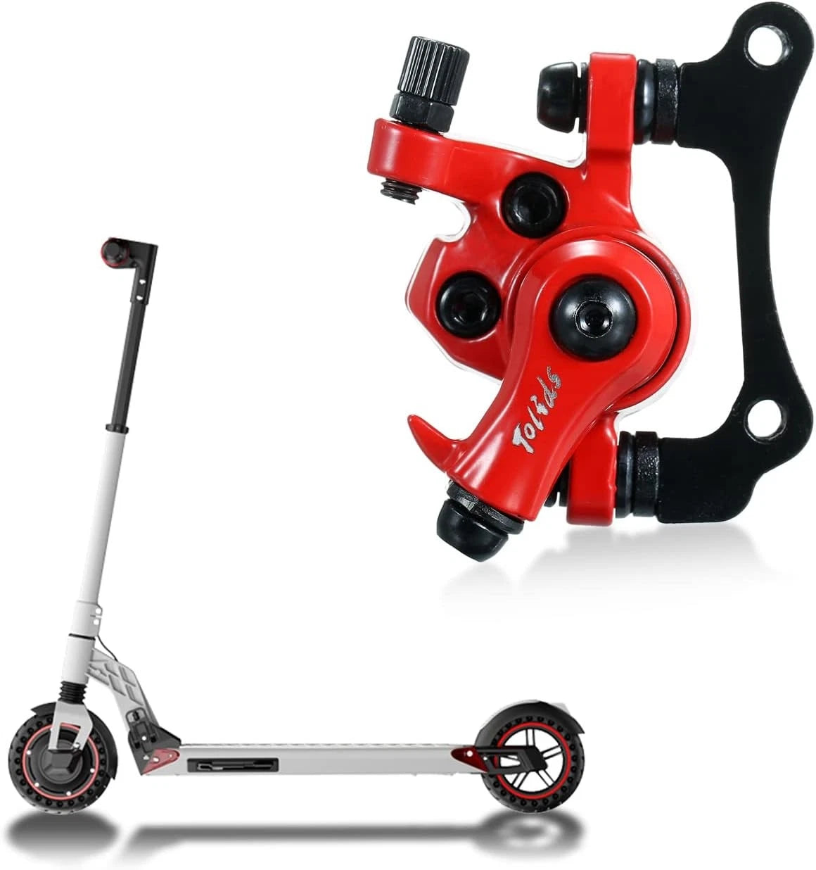 HUIOP Solid Disc Brake, Brake Calipers Front Rear Brake...