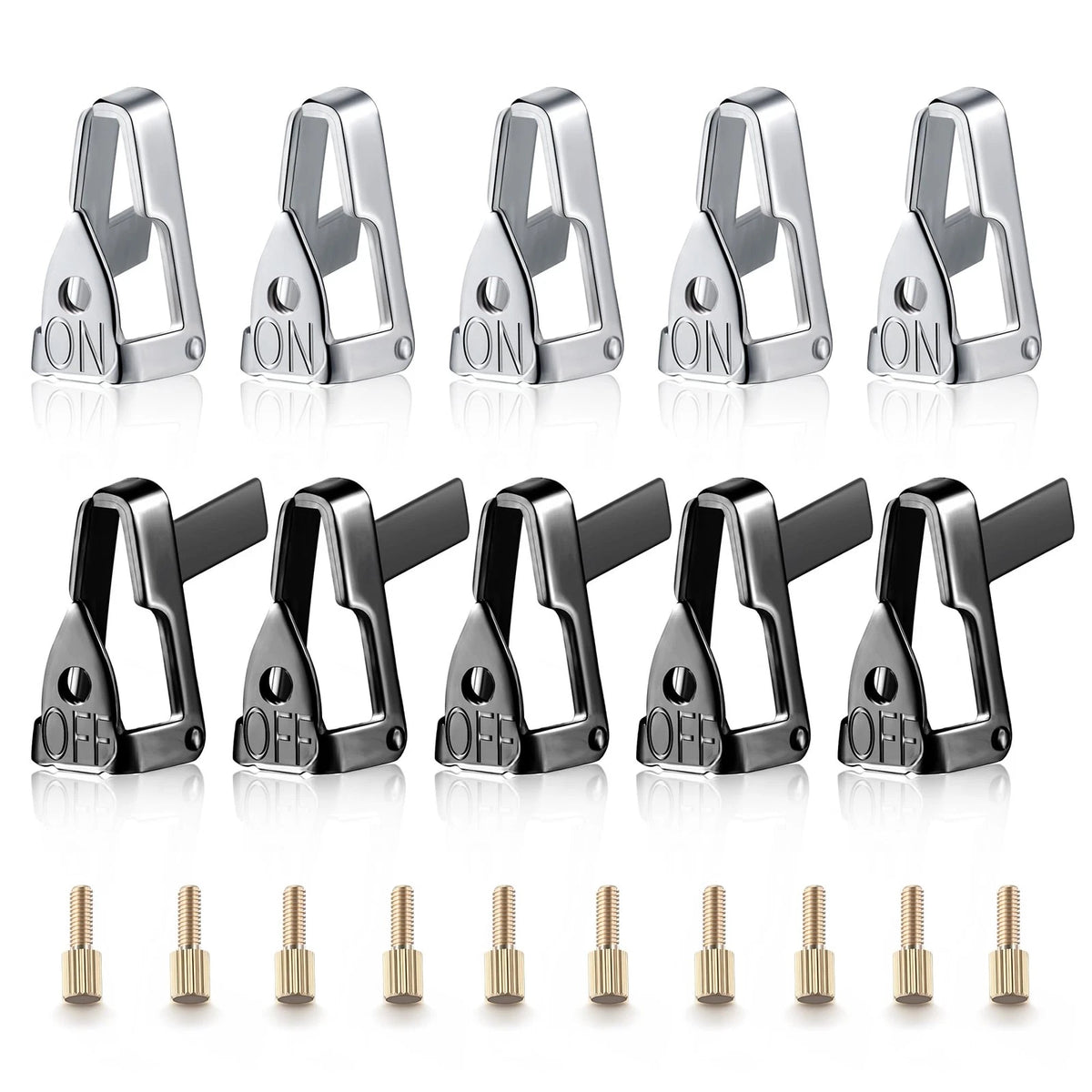 Dreyoo Time Switch Replacement Trippers Kit, 5 ON /5 Off /10 Screws black