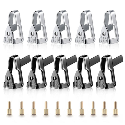 Dreyoo Time Switch Replacement Trippers Kit, 5 ON /5 Off /10 Screws black