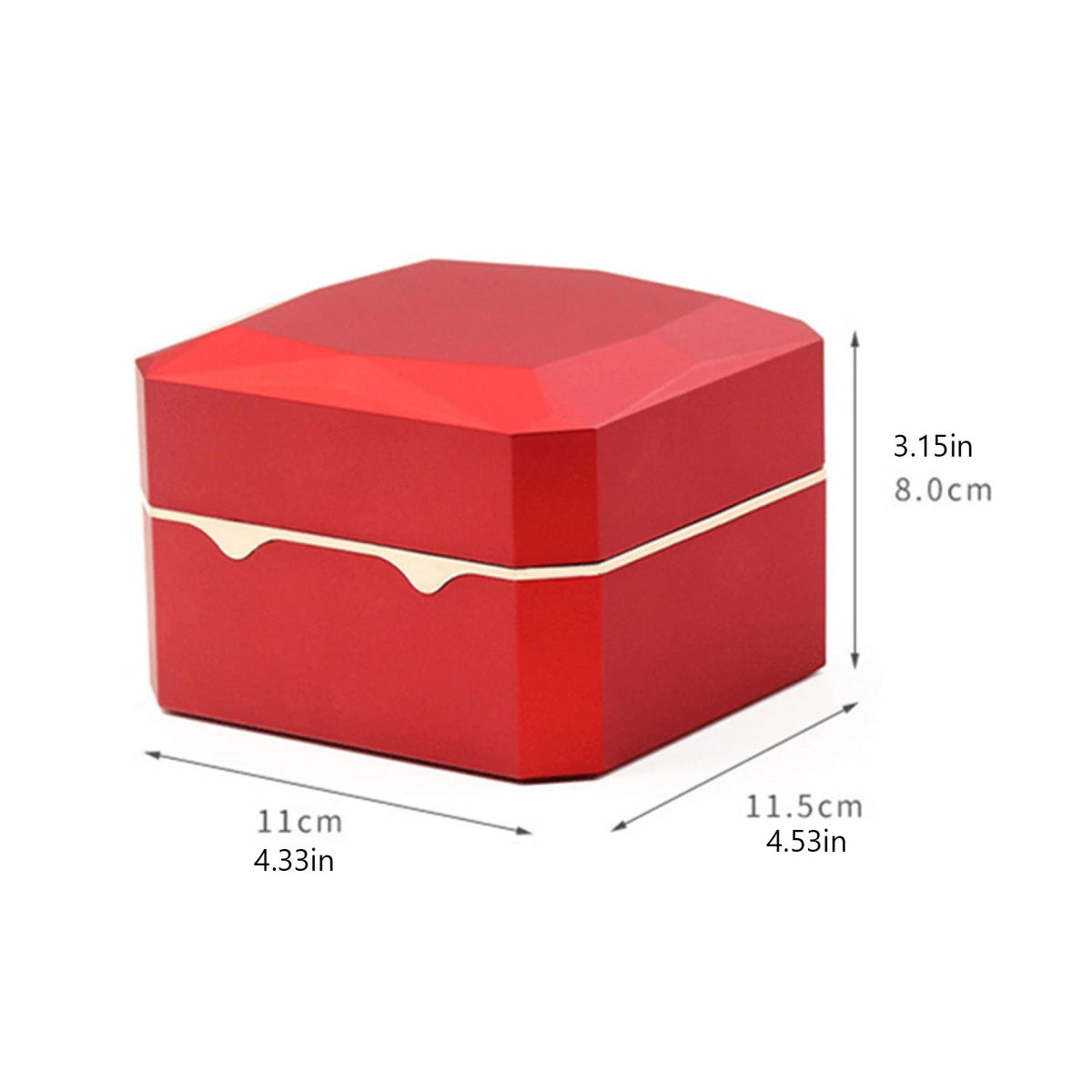 Single Slot Watch Light Case Jewelry Display Storage Holder Gift Protective Box/
