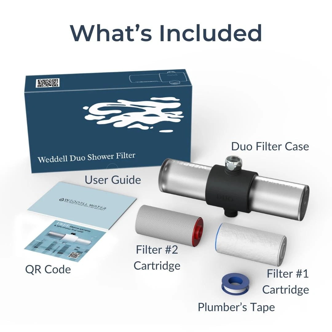 Weddell Duo Shower Filter – NSF Certified for Chlorine Black