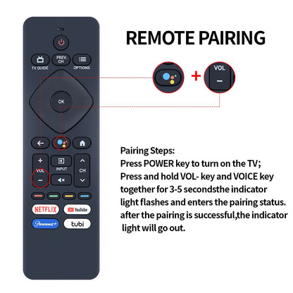 Voice Remote Control For Philips Android TV URMT26CND001 S4X-RF439A