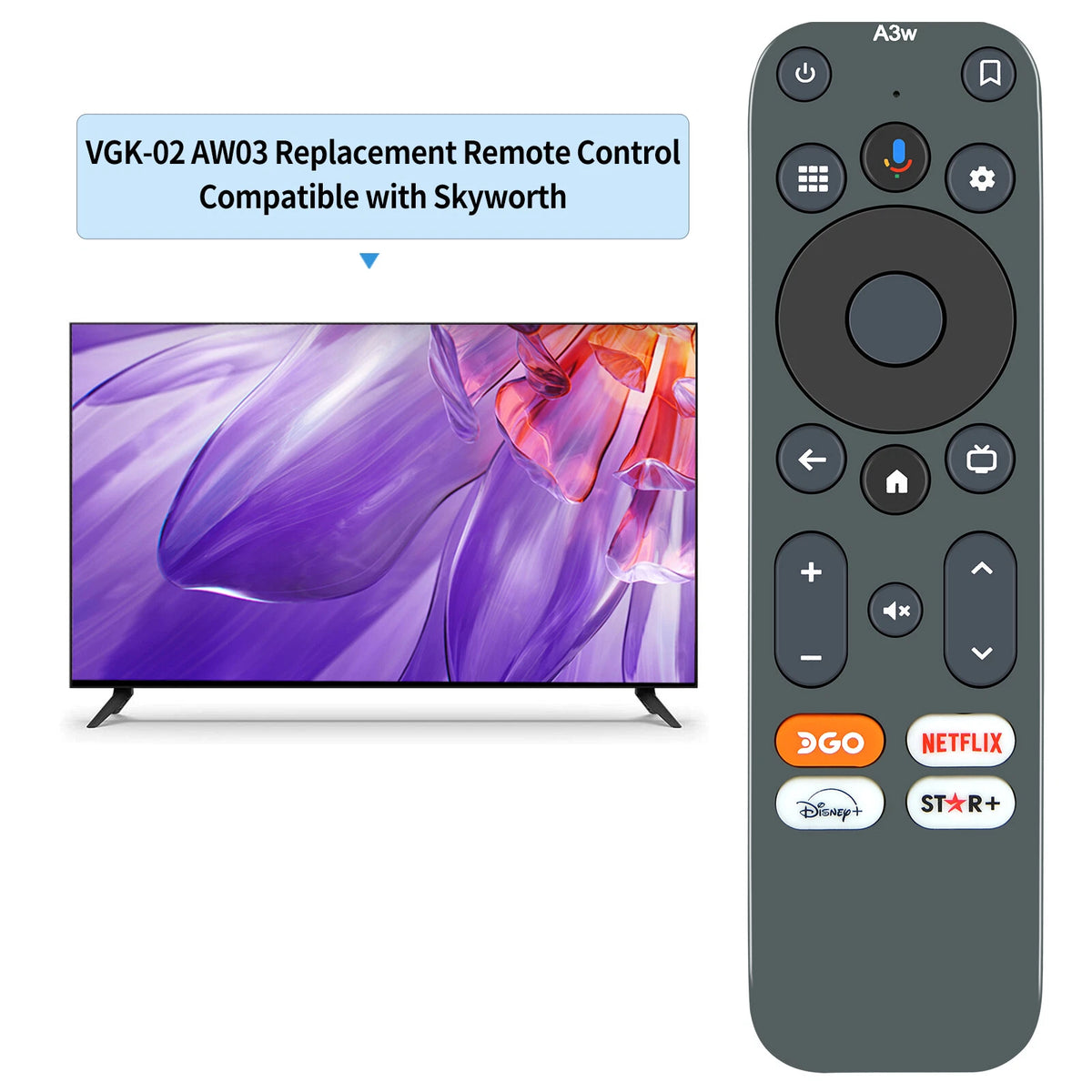 VGK02 Voice Remote Control For DirecTV DGO Smart Stick