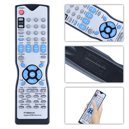 Remote Control For Pyle Digital HDMI Receiver Amplifier Receiver PT980AUH
