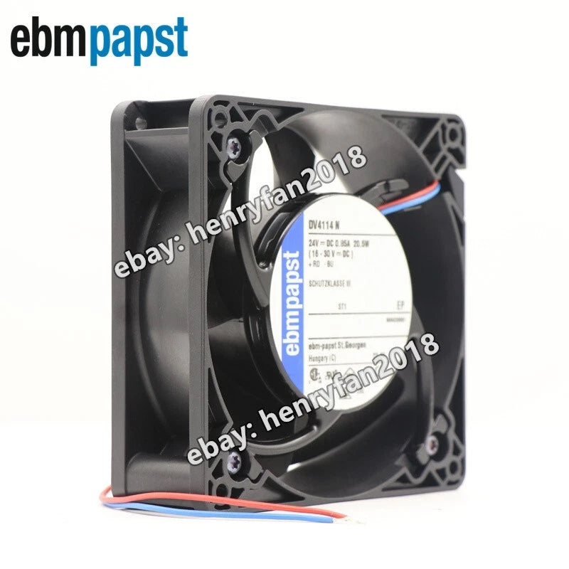 Ebmpapst DV4114N Axial Fan DC 24V 0.85A 20.5W 120*120*38MM 2-wire Cooling Fan