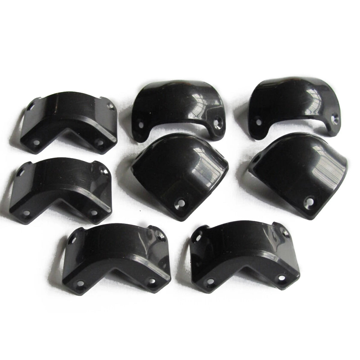8Pack Front Rear Black Plastic Guitar AMP Amplifier Cabinet Corner For Marshall