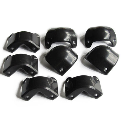 8Pack Front Rear Black Plastic Guitar AMP Amplifier Cabinet Corner For Marshall