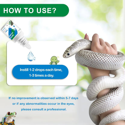 NUTRIARISE Reptile Eye Drops | Gentle Cleanser for Bearded 5ml, colorless