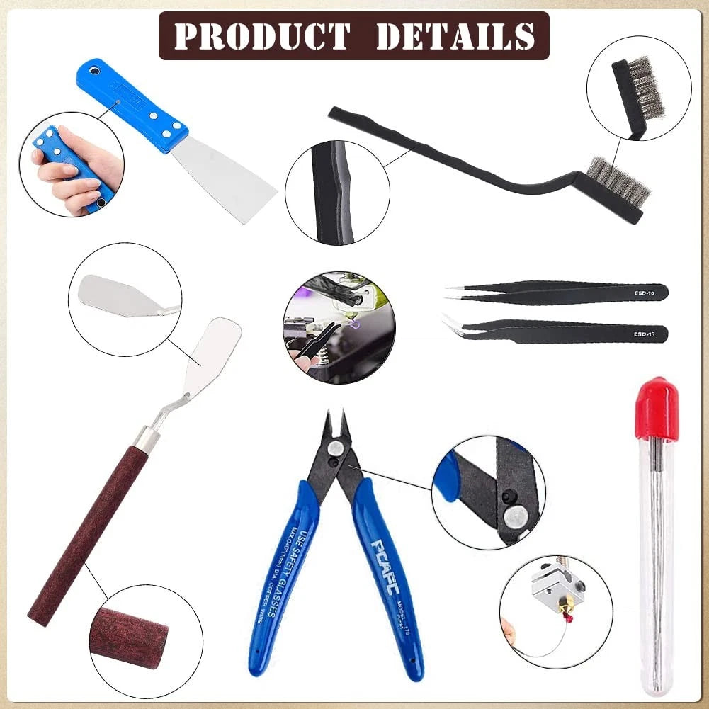OLYCRAFT 23PCS 3D Printer Tool 3d Nozzle Cleaning Tools