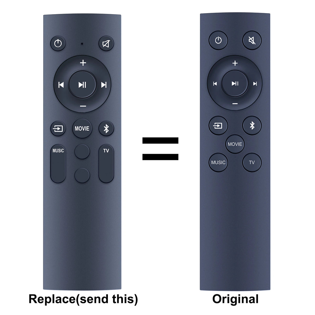 Replacement Remote Control For TCL Alto 6 2.0 Channel Sound Bar TS6100 TS6110