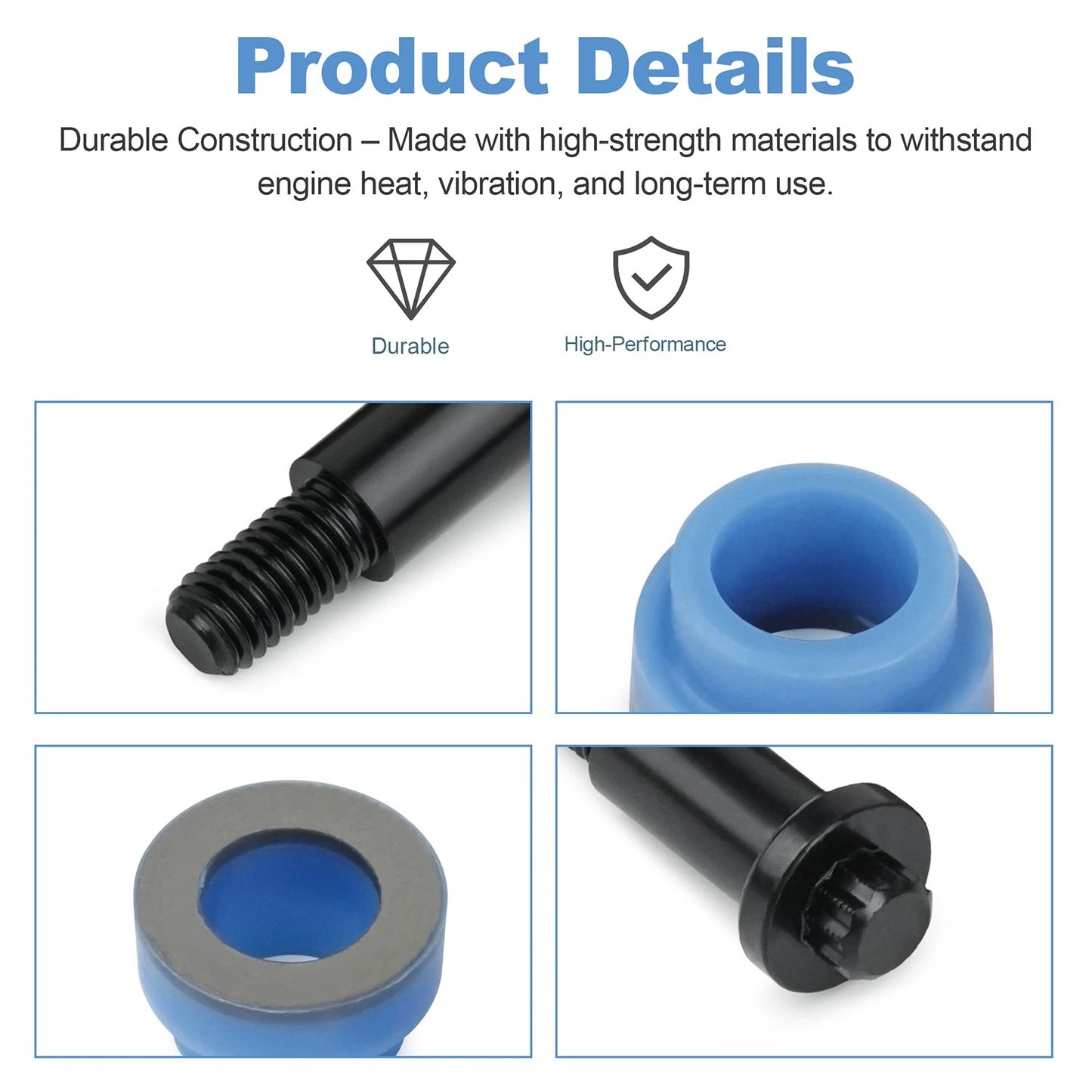 ECM Mounting Kit For Detroit Diesel S60 (8 Isolators,4 Bolts) 23512307, 23512309