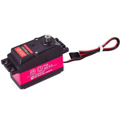 1x High Torque Waterproof 80KG Digital Servo With 18T Servo Arm for 1/5 RC Car