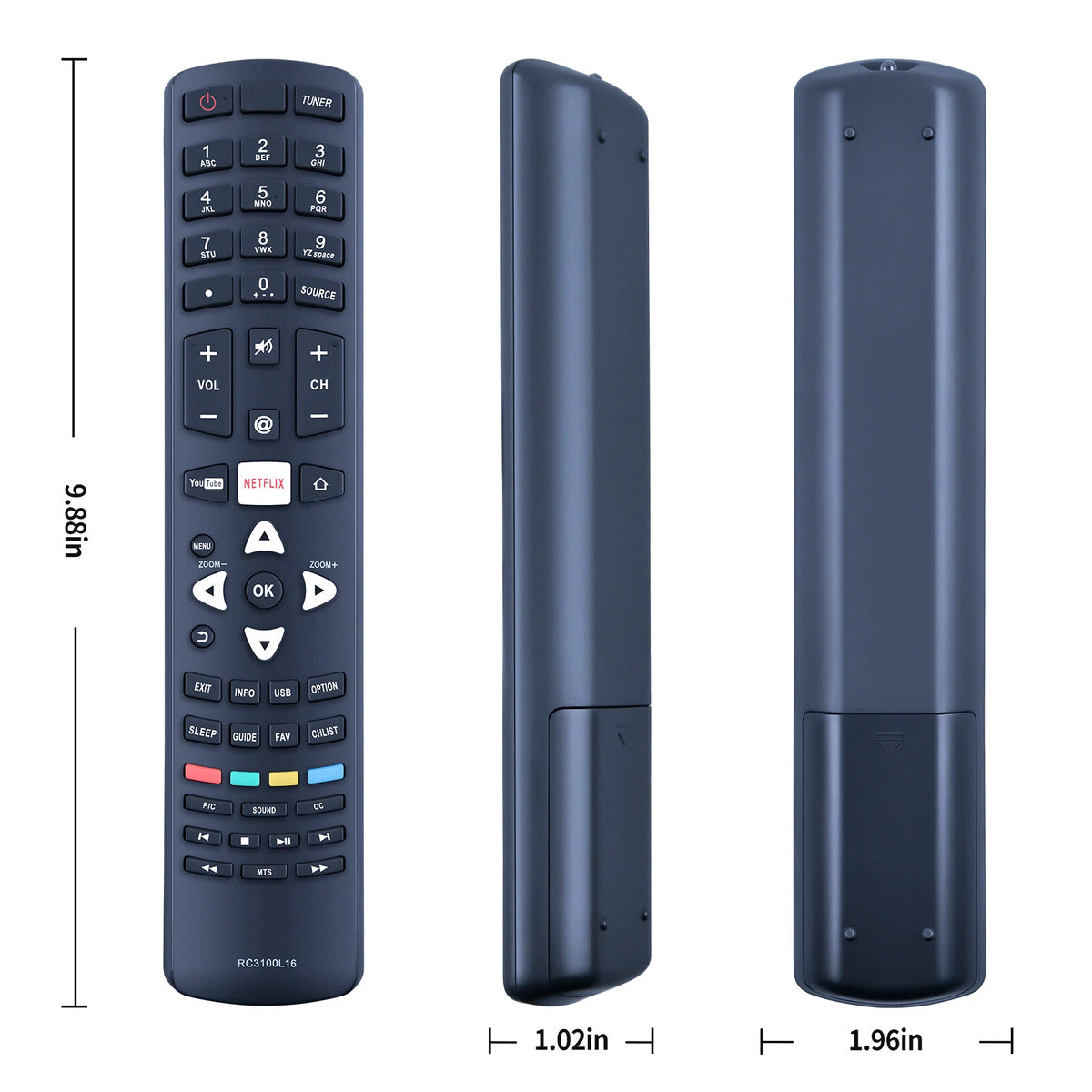 RC3100L16 Remote Control For TCL TV RC3100R02 RC3100L10 RC3100A01 RC3000L07