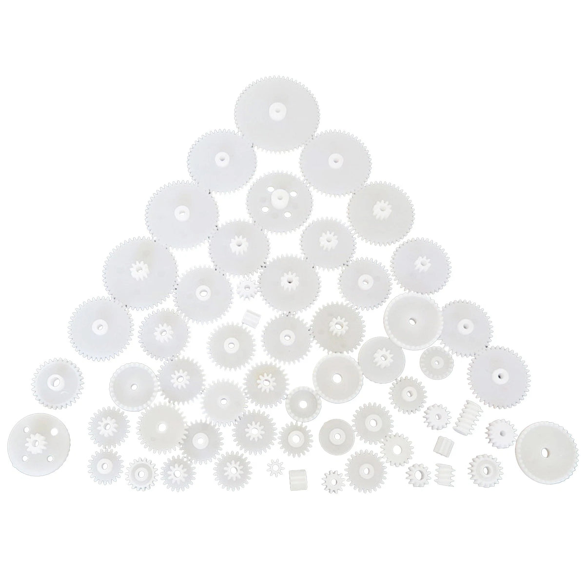 58Pack Different Size Plastic Gear Modulus 0.5 Assortment RC Car Robot Toy Motor