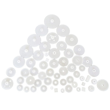 58Pack Different Size Plastic Gear Modulus 0.5 Assortment RC Car Robot Toy Motor