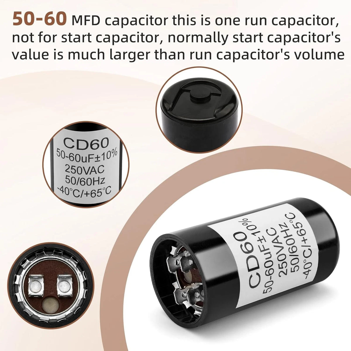 X-18004-b Capacitor Compatible with Genie 18004B Garage Door Opener Motor,...