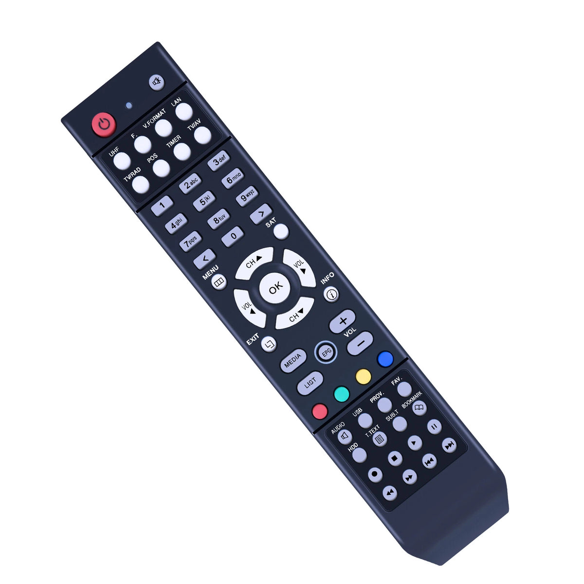 Replacement Remote Control For Technomate TM 800 HD
