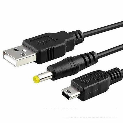 1.2m/4ft 2 In 1 USB Data Charging Cable Charger Cord For PSP1000 PSP2000 PSP3000