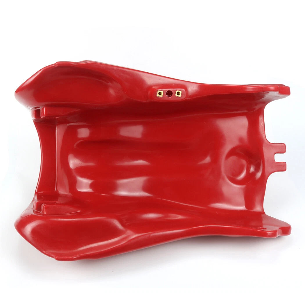 For HONDA TRX300 TRX 300 93-2000 PLASTIC GAS FUEL TANK FOURTRAX RED with petcock