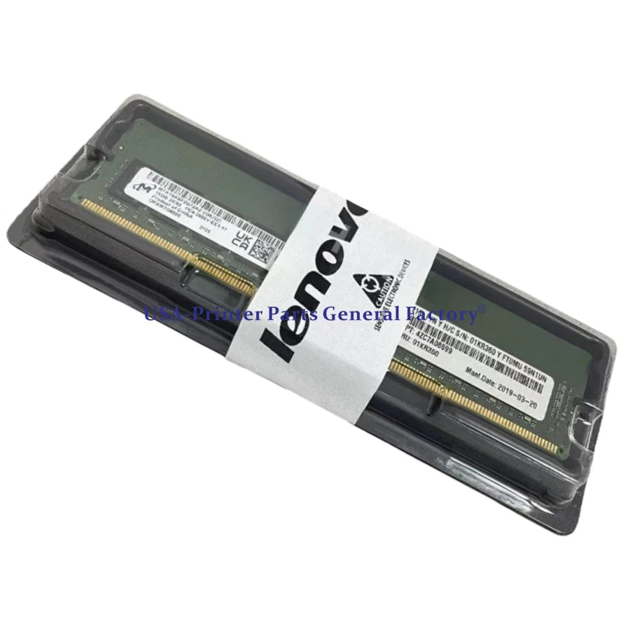 For Lenovo 01KR360 4ZC7A08699 IBM16GB DDR4 PC4-2666V Unbuffered ECC UDIMM Memory