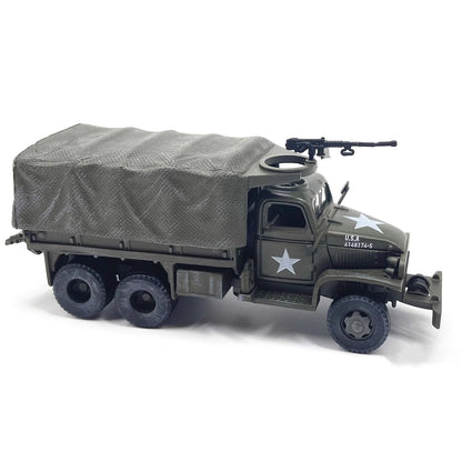 1/72 Scale WWII US Army GMC CCKW 353 Truck Military Simulation Model Toy Gift
