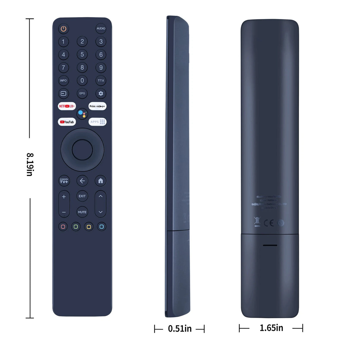 XMRM-ML Voice Remote Control For Xiaomi Ultra HD 4K QLED TV Q2 50" 55" 65"