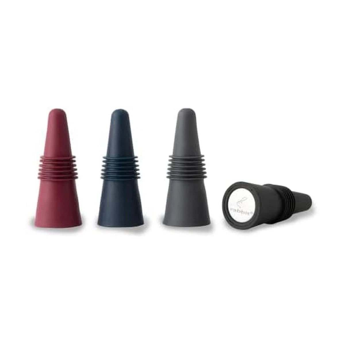 Rabbit W6121 Bottle Stoppers Set of 4, Multicolor Wine