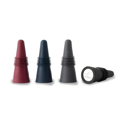 Rabbit W6121 Bottle Stoppers Set of 4, Multicolor Wine