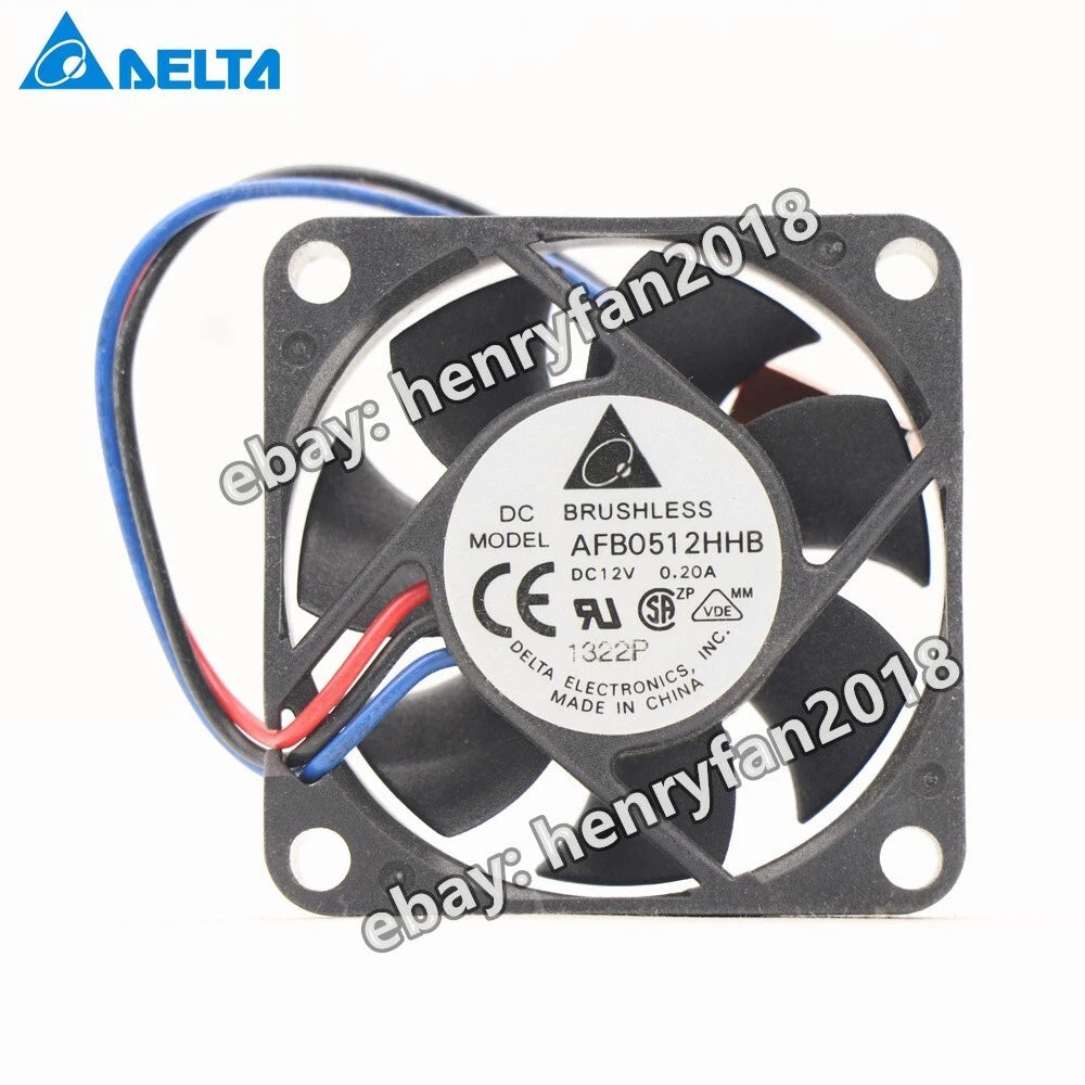 Delta AFB0512HHB DC12V 0.20A 50*15MM Computer /server case cooling fan BRUSHLESS