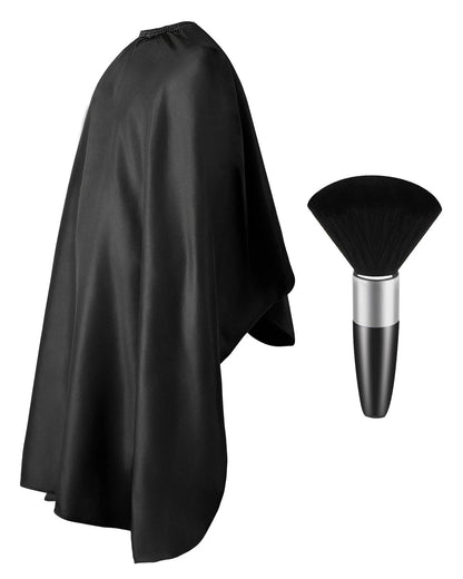 ULG Professional Hair Cutting Cape with Neck 57 x 72 inches, Black Solid