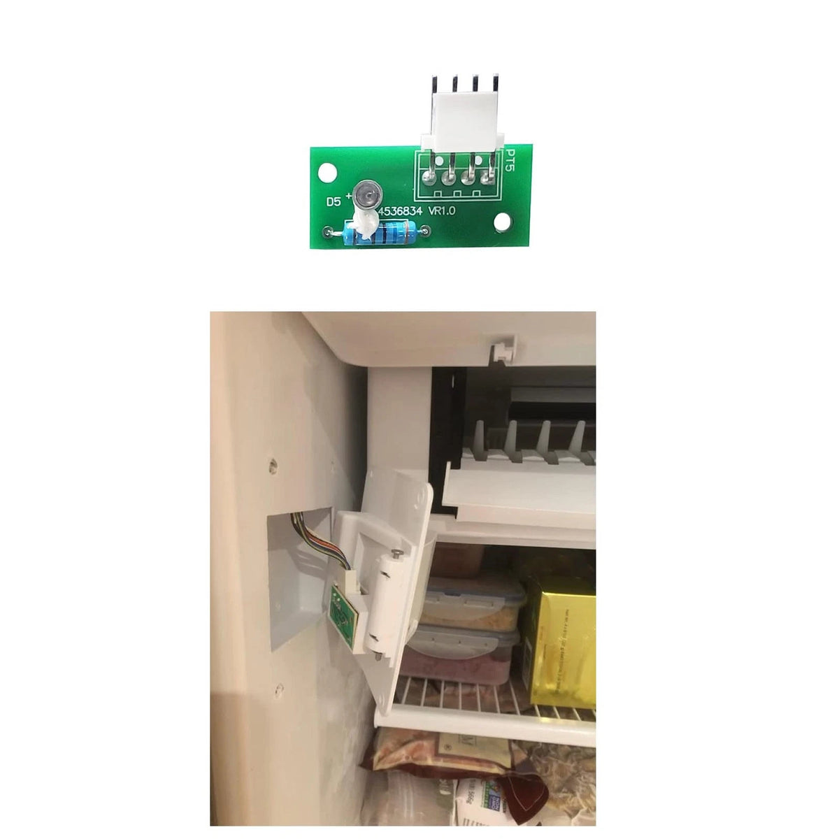 UcarSoon 4389102 W10757851 Refrigerator Ice Maker Sensor Control Board Green