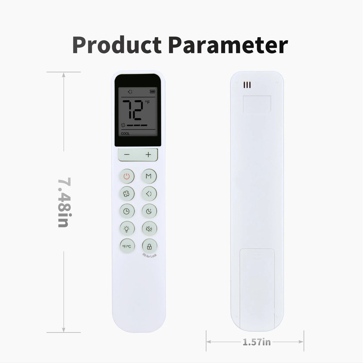 Remote Control For Dreo Air Conditioners AC515S AC516S DR-HAC005S DR-HAC006S