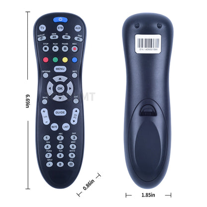 Universal For Entone RC45P-T2 Set Top Box Black Remote Control