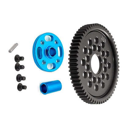 Aluminum High Speed Gear Gear Mount Set For TAMIYA TT-02 RC Car Accessories 63T