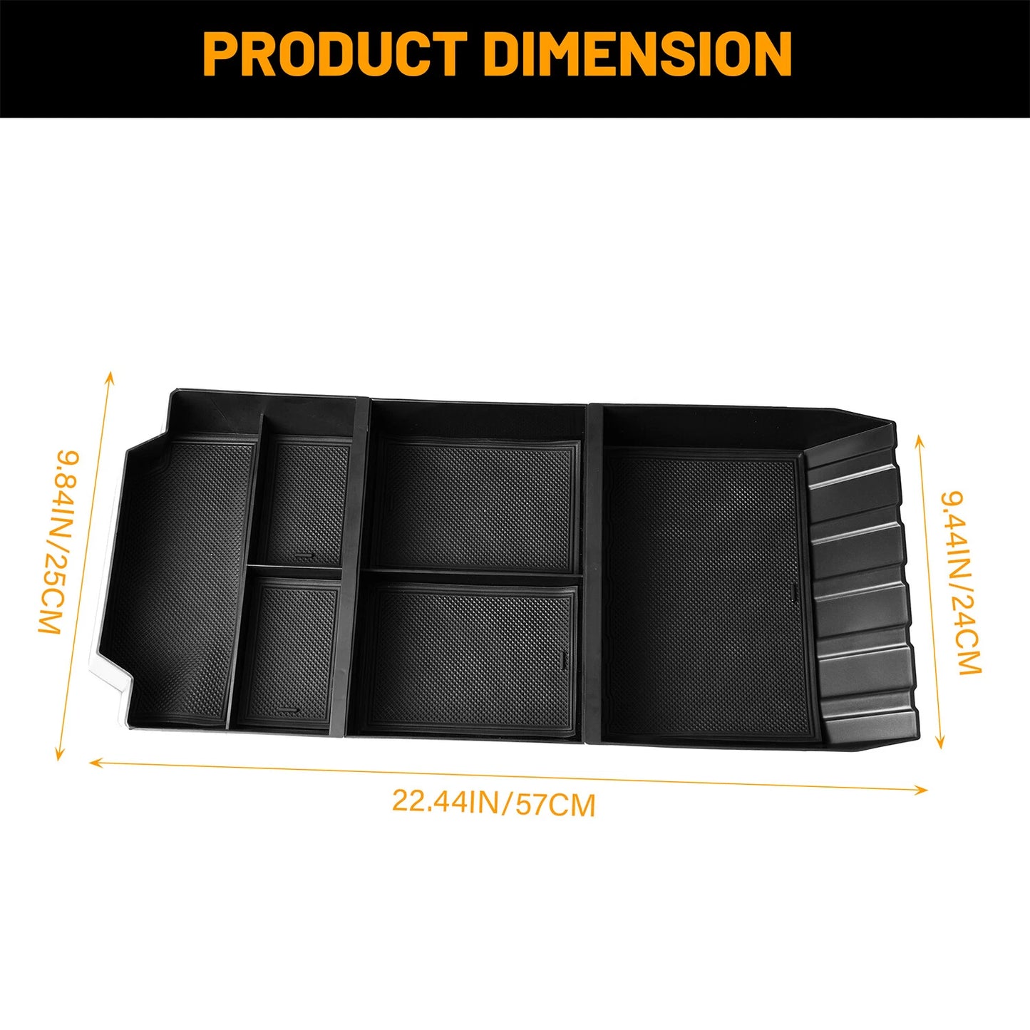 Floor Center Console Organizer for Tesla Cybertruck 2024