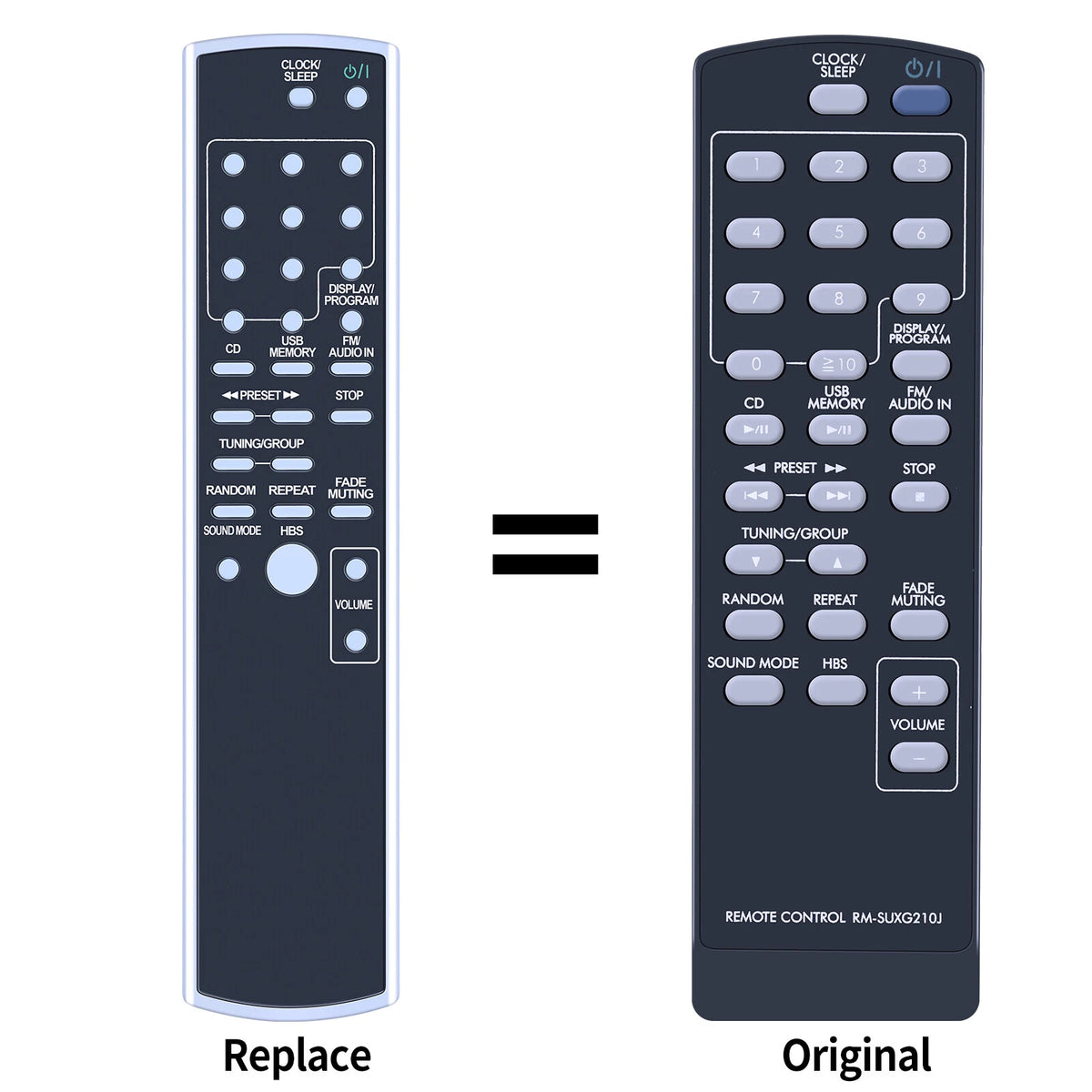 RM- SUXG210J Remote Control For JVC CD Stereo Player System UX-G210 UXG210