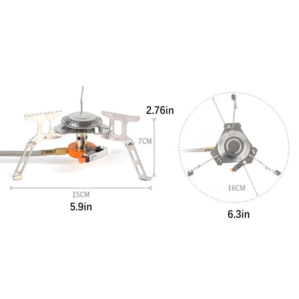 Portable 3500W Outdoor Picnic-Gas Burner Backpacking Camping Hiking Mini Stove
