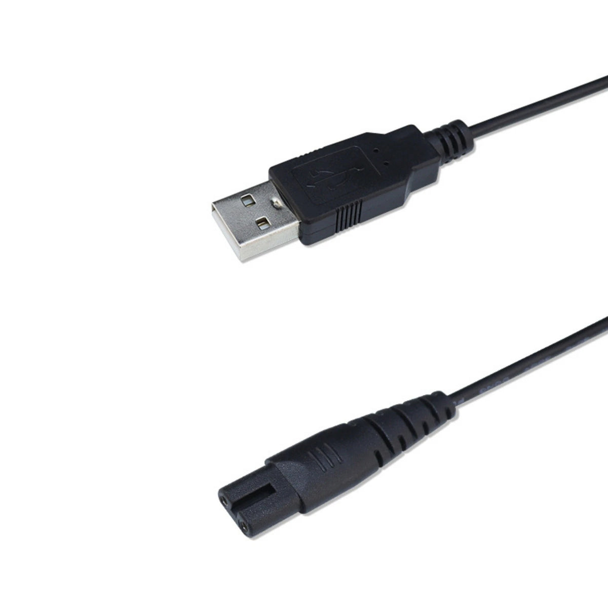 Replacement USB Cable for Shaver Charger DC 12-24V 1A Power Cord 124 cm Long