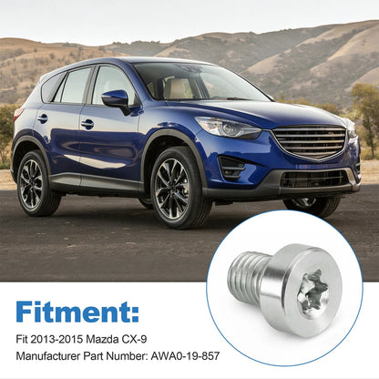 For 2013-2015 Mazda CX-9 Transmission Fluid Drain Plug Bolt AWA0-19-857
