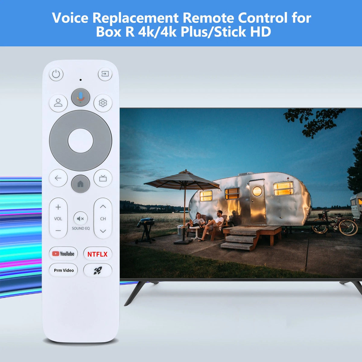 Remote Control For Homatics Box R 4K Plus Media Player with Voice