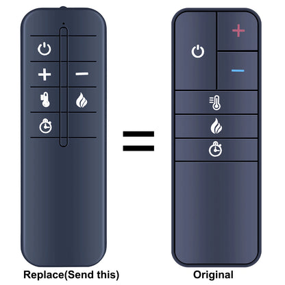 For Whalen Electric Fireplace Heater Remote Control WSLWFP48-5 WSLWFP54-6