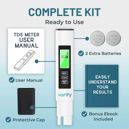 Instant 4-in-1 TDS Meter Digital Water Tester for Drinking | 1 Pack