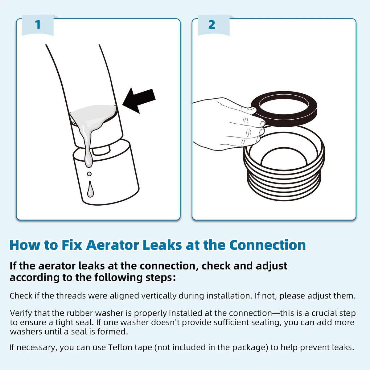 Hibbent NSF/ANSI/CAN 61 Certified Faucet Aerator, CUPC Certification Chrome