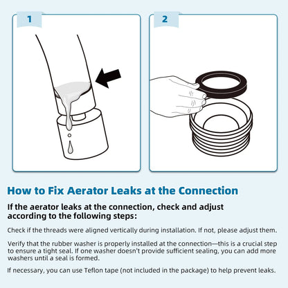 Hibbent NSF/ANSI/CAN 61 Certified Faucet Aerator, CUPC Certification Chrome