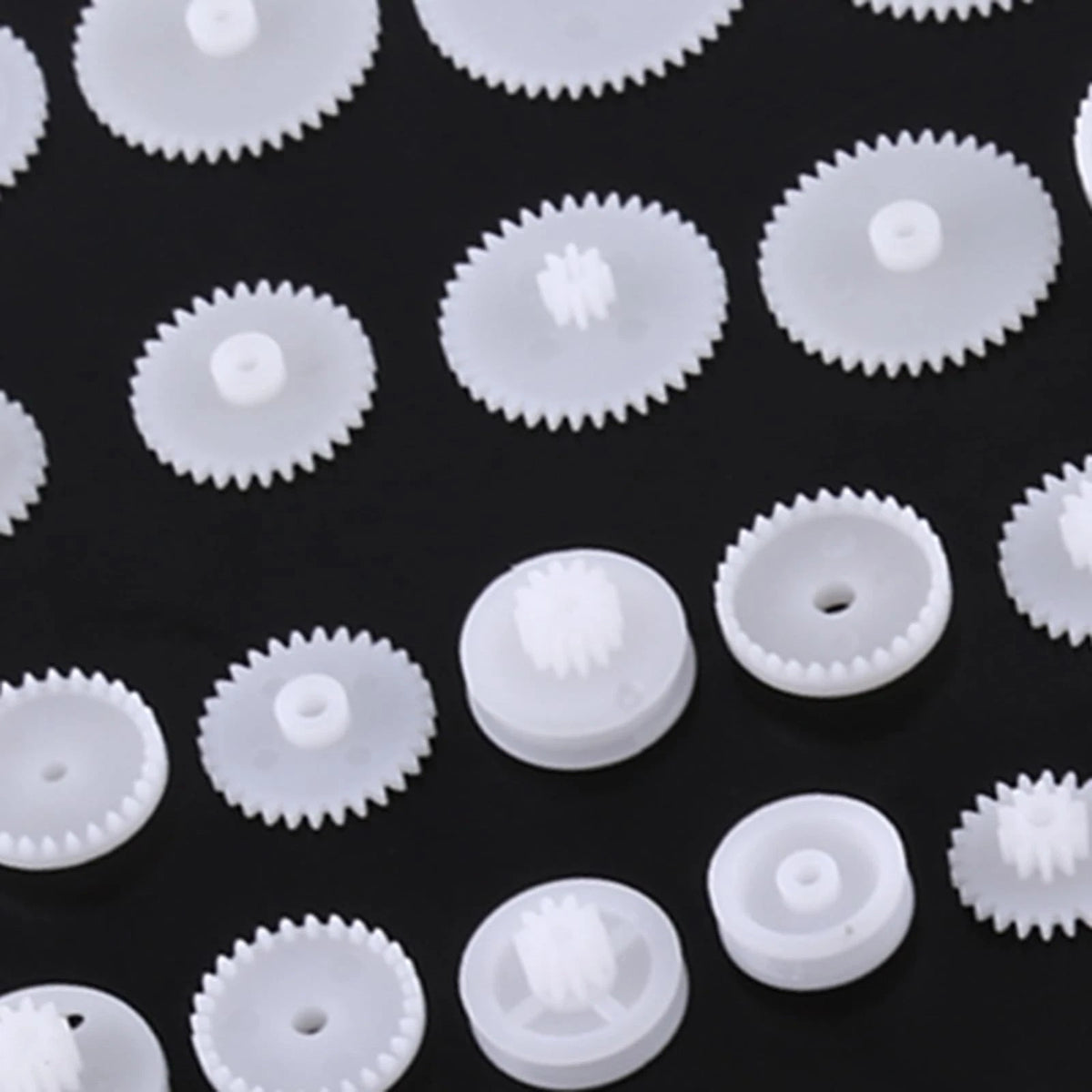 Fayelume Plastic Gears, Gears Toy, Double Gear Motor, 64 kinds kit, #-03