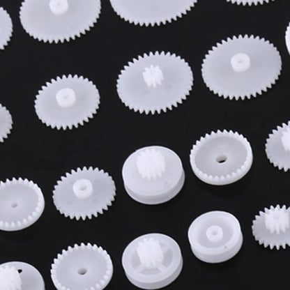 Fayelume Plastic Gears, Gears Toy, Double Gear Motor, 64 kinds kit, #-03