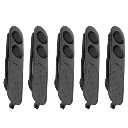 5Pcs Walkie Talkie PTT Lock + Rubber For Motorola XIR P3688 DEP450 DP1400 CP200d