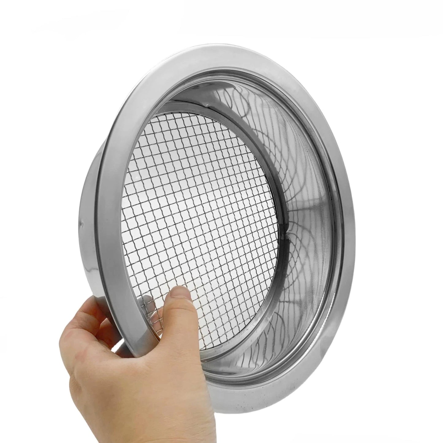 Soil Sifter Set for Garden with 5PCS Mesh(1,3,6,9,12mm) Sieve silver