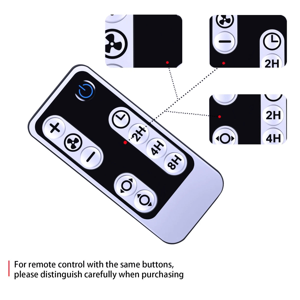 Replacement Remote Control For Lasko Air Circulator Fan A12558